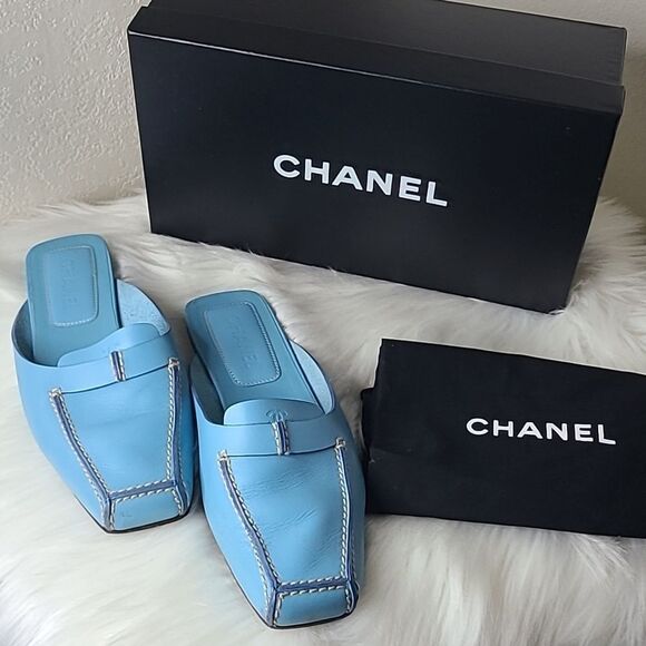 💯 Authentic Chanel Mule Size 37 🍀 - Picture 15 of 16
